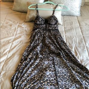 Material Girl Leopard Small High-Low Dress